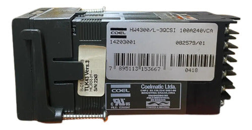 Controlador De Temperatura Hw4300/l-3qcsi 100/240vca Coel 240vca