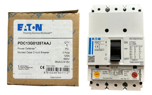 Disjuntor Tripolar 125a Pdc13g0125taaj (lzmc1a125) Eaton