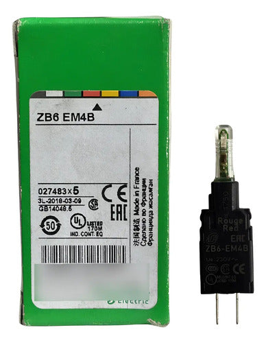 Corpo P/ Sinalizador 16mm Plástico Zb6em4b Led Vm Schneider 230-240vca/cc