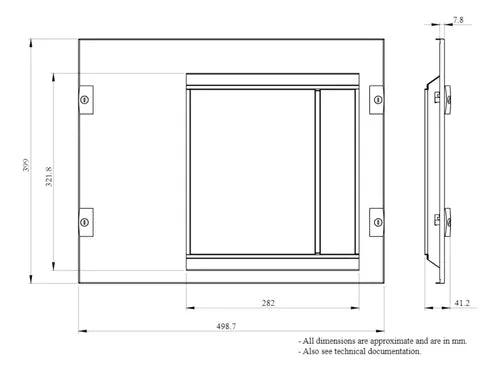 Placa Frontal Lvs03691 Schneider Prismaset P 400x500 Mm