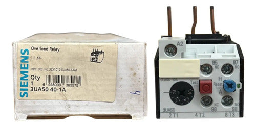 Rele De Sobrecarga 3ua5040-1a 1-1,6a Siemens Não Informado