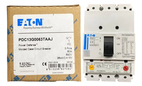 Disjuntor Tripolar 63a Pdc13g0063taaj Eaton