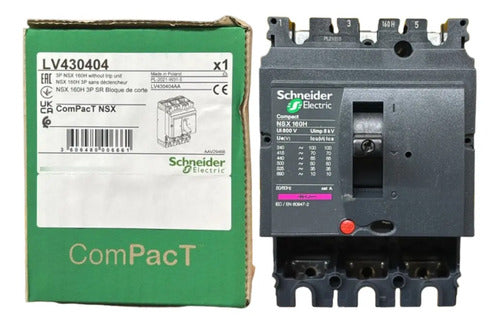 Estrutura Disjuntor Nsx160h Tripolar Lv430404 Schneider