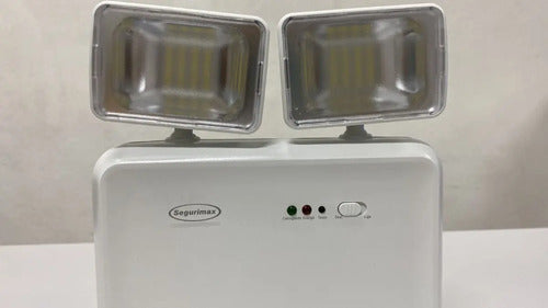 Luminária De Emergência 1200lm Led Autônoma Segurimax Branco