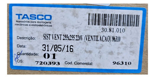 Sistema De Ventilação Tasco 255x255 220v 96310