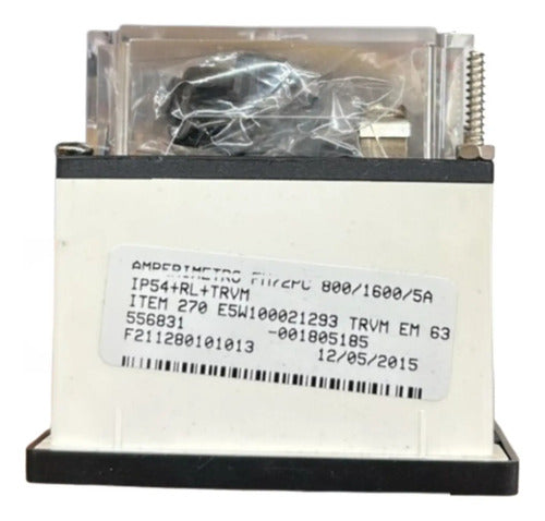 Amperimetro Fm72pc 800/1600/5a Ip54 + Rl + Trmv Kron