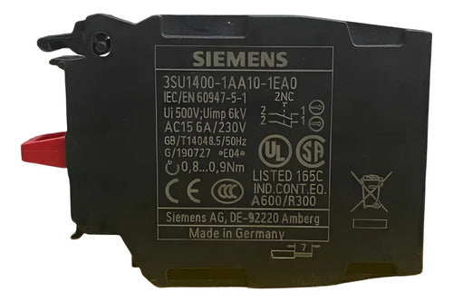 Bloco De Contato 2nf 3su1400-1aa10-1ea0 Siemens