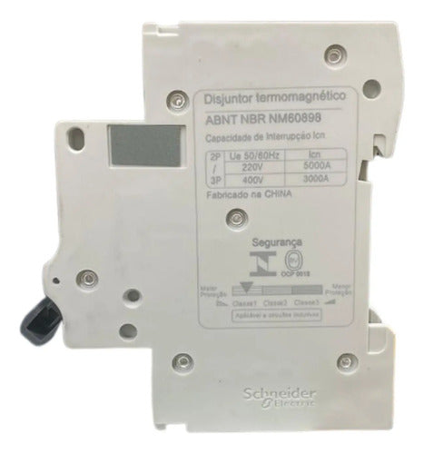 Kit Com 3 Peças: Disjuntor 2p 3ka 400vca Ez9f33225 Schneider