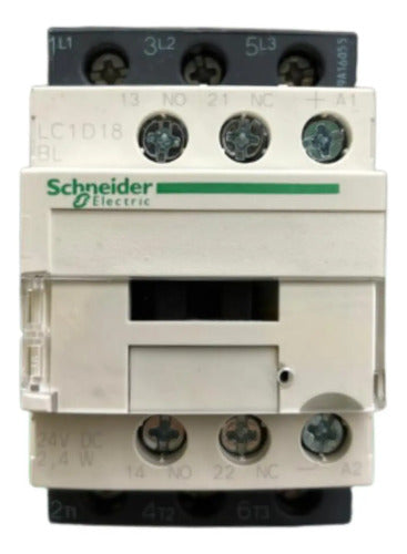 Contator Tesys 3p 18a Ac-3 24 Cc 1na+1nf Lc1d18bl Schneider 24v