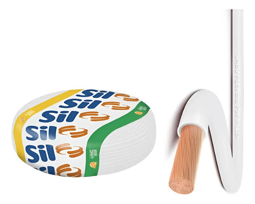 Cabo Flexivel Sil Branco 1x4mm² 100 Metros (100m) Branco
