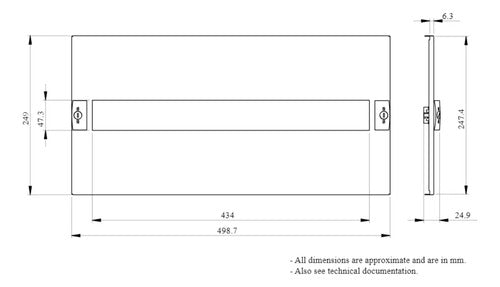 Placa Frontal P/ Dispositivos Modulares Lvs03205 Schneider