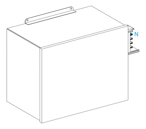 Caixa De Alimentação 1000a Alumínio Ksa1000abg4 Schneider 230-690v Ca