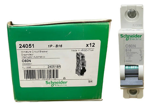 Disjuntor Multi 9 C60n 1p 16a Curva B 24051 Schneider