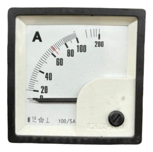 Amperímetro Fm72pc 72x72mm 100/200/5a Travamento Em 65a Kron