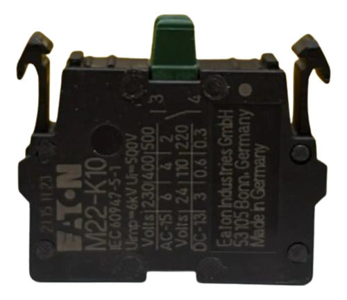 Kit Com 5: Bloco De Contato M22-k10 (m22-k10q) 1na Eaton