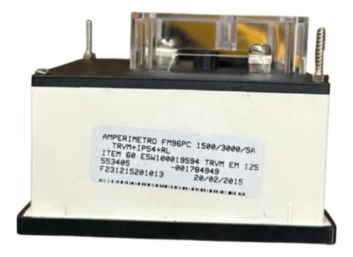Amperimetro Fm96pc 1500/3000/5a Travamento Em 1250a Kron