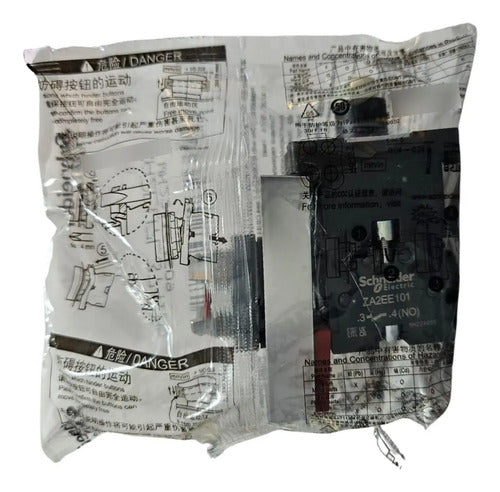 Kit C/ 3: Botão Duplo + Sinal Branco Xa2ew7l3741b5 Schneider Vermelho Verde E Branco 24 Vca Cc