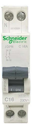 Disjuntor Acti9 1p+n Curva C 16a 230v A9n21547 Schneider