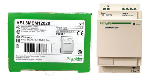Fonte De Alimentação Chaveada 12v 2a Abl8mem12020 Schneider 12vcc