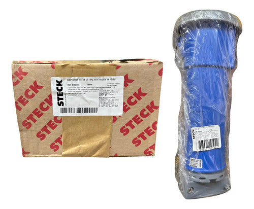 Acoplamento S4859w 200a 3p+t 200/250v Azul 9h Ip67 Steck Azul