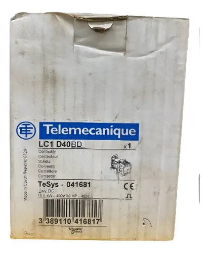 Contator Tesys 3p 40a 24vcc 1na+1nf Lc1d40bd Schneider 24v