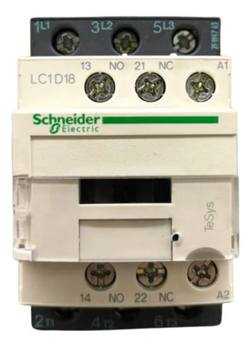 Contator 3p 18a Ac-3 127vca 1na+1nf Lc1d18fc7 Schneider 127v