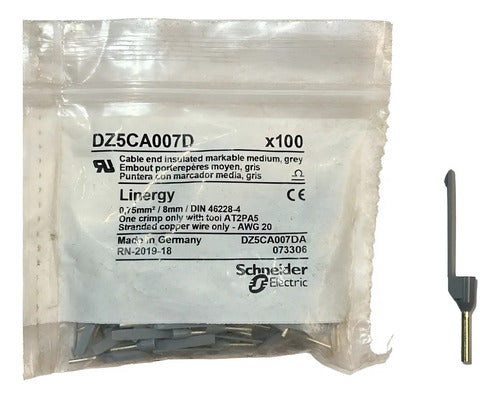 Kit Com 100: Terminal Tubular Dz5ca007d Schneider Não Se Aplica