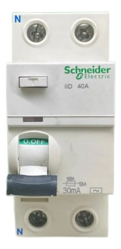 Interruptor Diferencial Iid 2p 40a 30ma A9r71240 Schneider