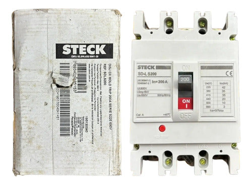 Disjuntor Tripolar 200a Sdls200 Steck