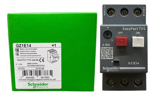 Disjuntor Motor Termomagético 6 - 10a Gz1e14 Schneider 690v 50 60 Hz