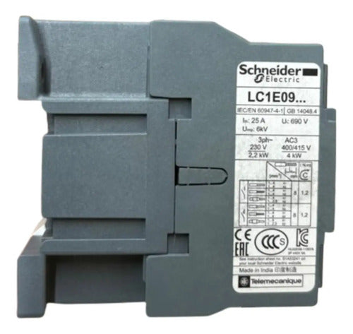 Contator 3p Easypact Tvs 9a 1nf 110vca Lc1e0901f7 Schneider 110v