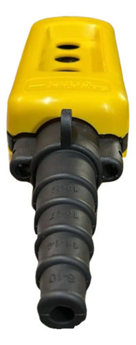 Botoeira Pendente 3 Furos Ø22mm Xaca03 Schneider Amarelo