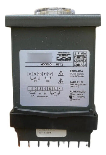 Rele Tempo Mt72w-pr-is 60seg Mt72 24/240vca/vcc Coel 240vca