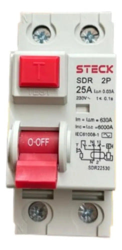 Interruptor Diferencial Sdr22530 2p 25a 30ma Steck