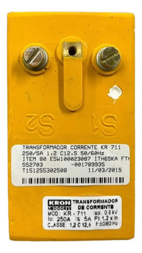 Transformador De Corrente Kr711 250/5a 50/60hz 1,2c12,5 Kron