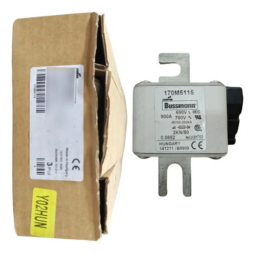 Fusivel Ultra Rapido 900a 690v Nh2 170m5115 Bussmann 690v