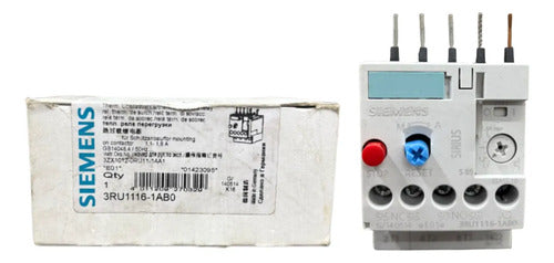 Rele Termico 3ru1116-1ab0 1,1-1,6a Siemens 0