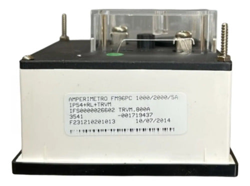 Amperímetro Fm96pc 1000/2000/5a Travamento Em 800a Ip54 Kron