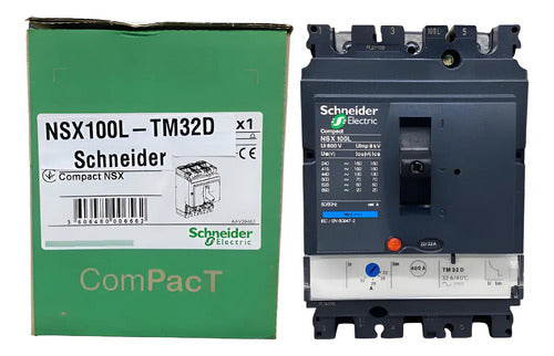 Disjuntor Tripolar 32a Nsx100l-tm32d Schneider