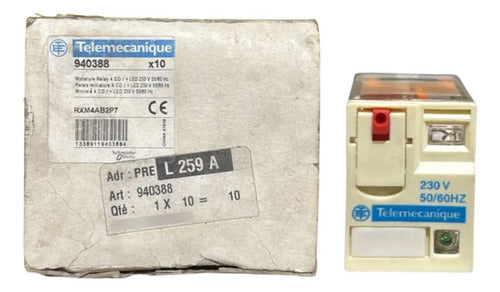 Kit Com 2: Rele Miniatura 4c/o 6a 230vca Rxm4ab2p7 Schneider 230vca