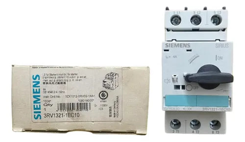 Disjuntor Tripolar 4a 3rv1321-1ec10 Siemens