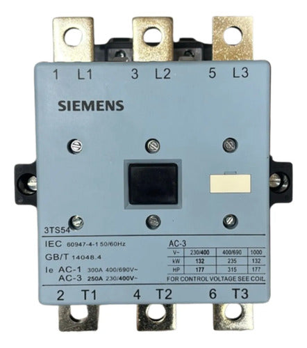 Contator 250a 220v 2naf 3ts5422-0an2 Siemens 220v