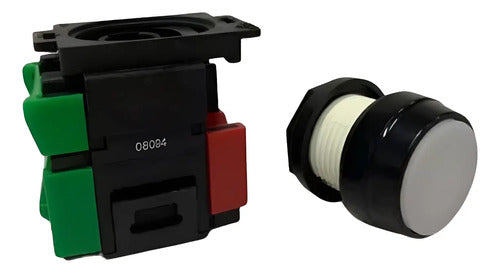Botao Branco 22mm 1naf 2a-721.11w Eaton Iluminado