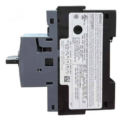 Disjuntor Motor 3rv2011-1da10 2,2-3,2a Siemens Não Informado 50/60hz