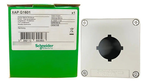 Botoeira Metalica Vazia 30mm 1 Furo Cinza Xapg1601 Schneider Cinza