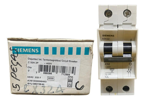 Disjuntor 2p 5sx2232-7 32a Siemens Novo!