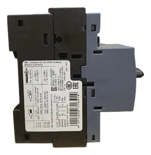 Disjuntor Motor Tripolar 3rv2121-4aa10 10-16a Siemens -