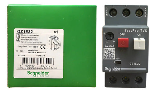 Disjuntor Motor Termomagnético 24-32a Gz1e32 Schneider 690v 50/60 Hz