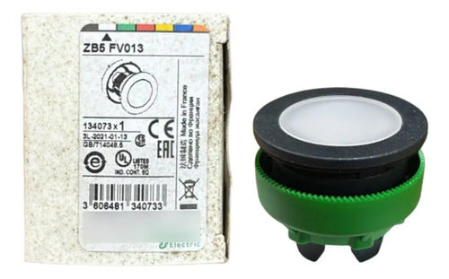 Kit Com 2: Cabeçote Para Sinalizador Zb5fv013 Schneider Branco 0