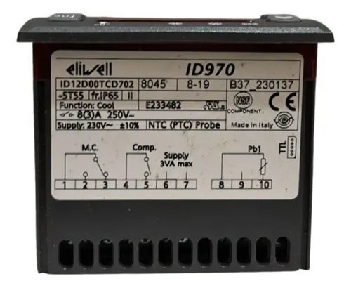 Controlador 230v Id12d00tcd702 Eliwell (schneider)